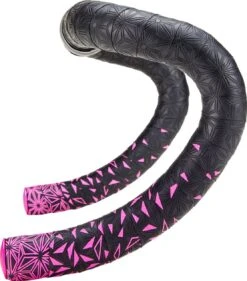 Supacaz Super Sticky Hook Ribbon Kush Star Fade Pink Neon With Stoppers