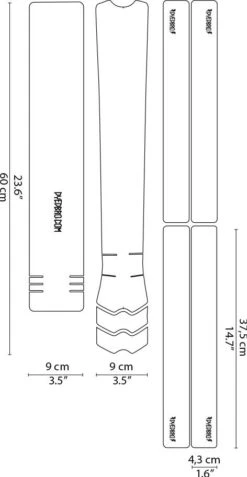 Dyedbro Frame Clear Frame Protective Film Clear Matt With Black Logo -Component Bike Gear 11890435d5bf4c6216099.82959360
