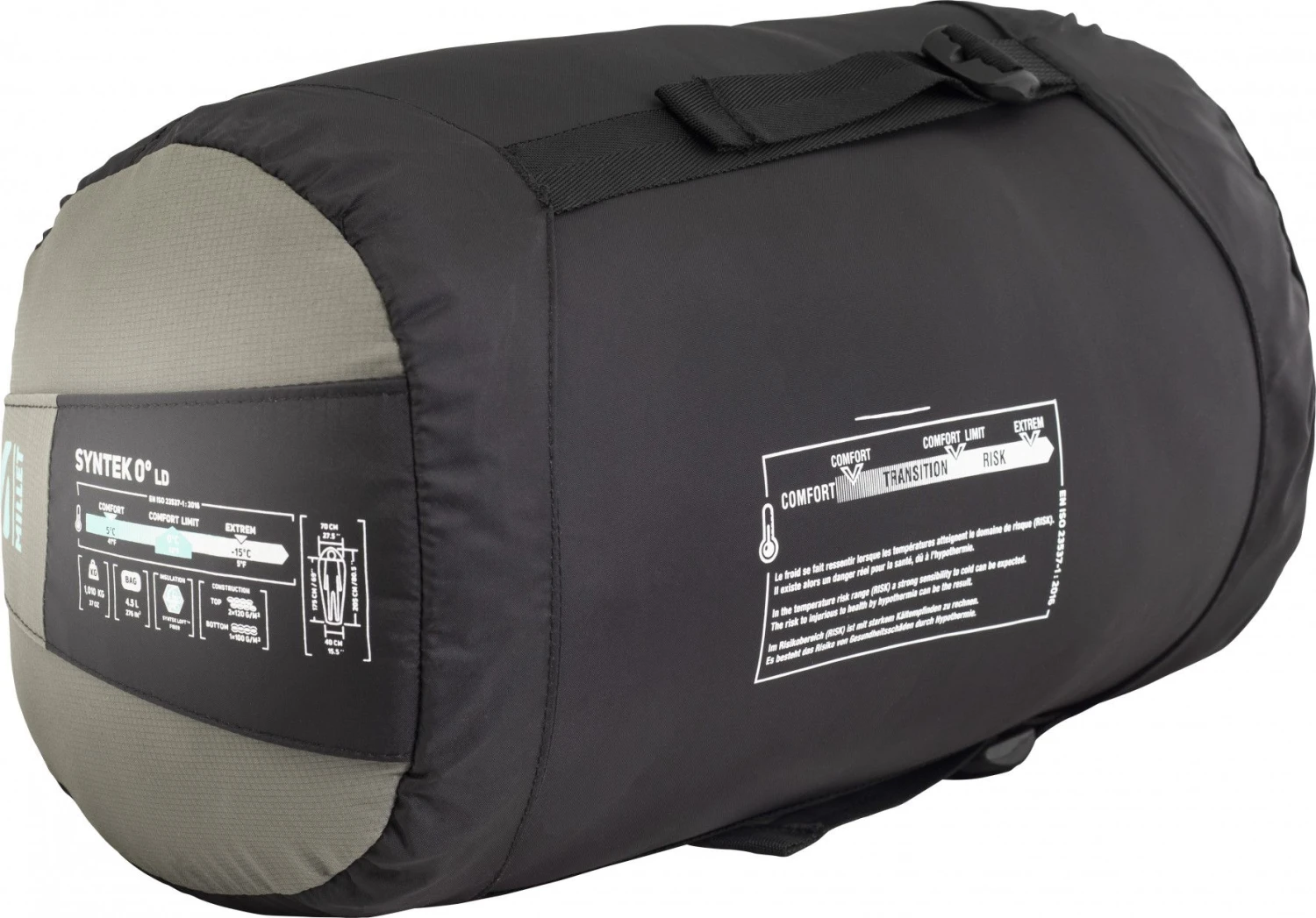 Women's Millet Syntek 0C Grey Blue Sleeping Bag 7 Women's Millet Syntek 0C Grey Blue Sleeping Bag - Image 7