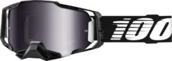 100% Armega Black Goggle Silver Mirror Screen