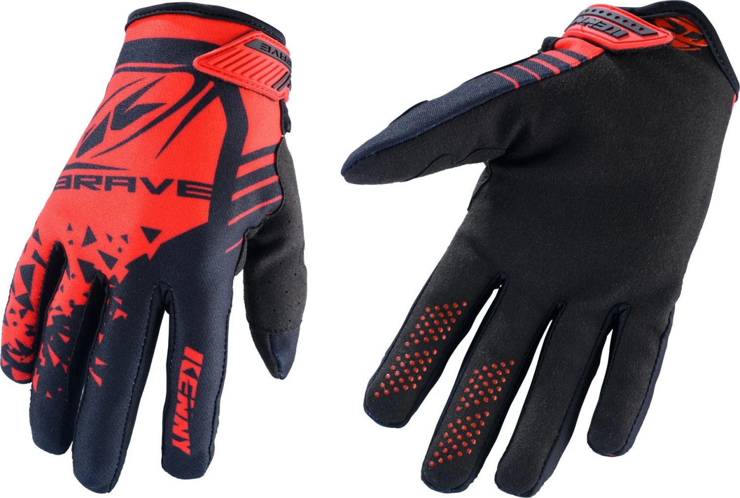 Pair Of Gloves Kenny Brave Red 1 Pair Of Gloves Kenny Brave Red
