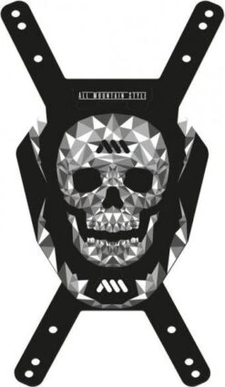 All-mountain-style ALL MOUNTAIN STYLE Number Plate Skull Black
