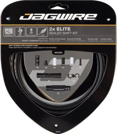 Jagwire 2x Elite Sealed Shift Kit Black 1 Jagwire 2x Elite Sealed Shift Kit Black