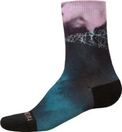 ENDURA Women's Cloud LTD BU Sock Black Blue Pink