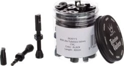 Peaty's X Chris King 42 Mm Tubeless Valves (26 Pieces) With Valve Core Remover Caps Black