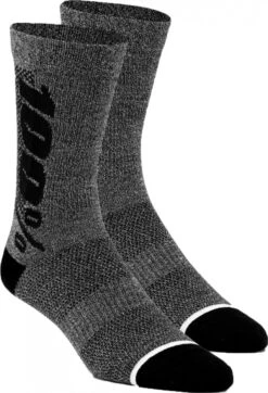 Pair Of Socks 100% RYTHYM Merino Wool Performance Gray