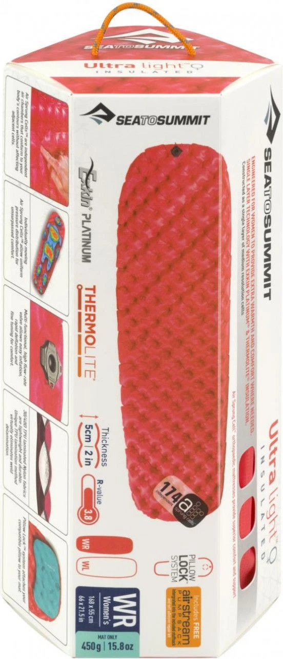 SEA TO SUMMIT ULTRALIGHT INSULATED WOMEN TC-Regular Mattress Red 2 SEA TO SUMMIT ULTRALIGHT INSULATED WOMEN TC-Regular Mattress Red - Image 2
