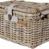 Basil Denton Gray M Bike Basket