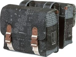 Basil Boheme Double Bicycle Bag 35 Liter Charcoal