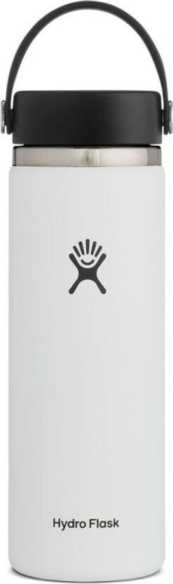 Hydro Flask Wide Mouth Bottle With Flex Cap 591ml White