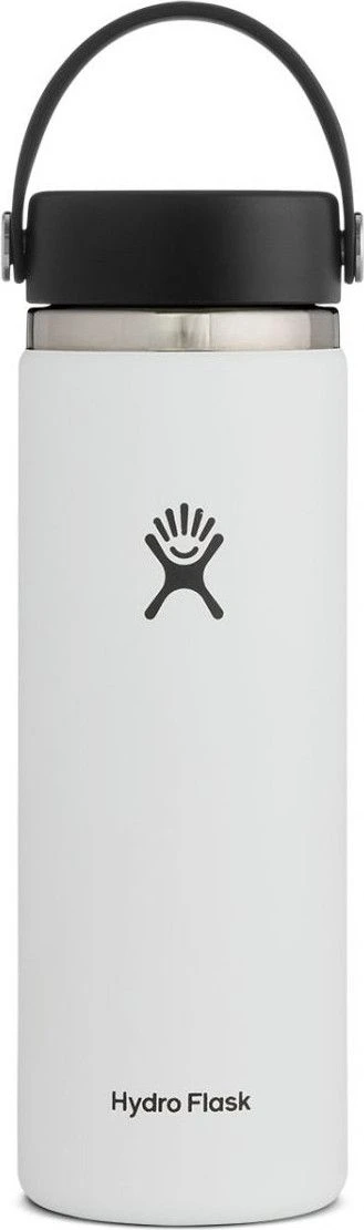 Hydro Flask Wide Mouth Bottle With Flex Cap 591ml White 1 Hydro Flask Wide Mouth Bottle With Flex Cap 591ml White