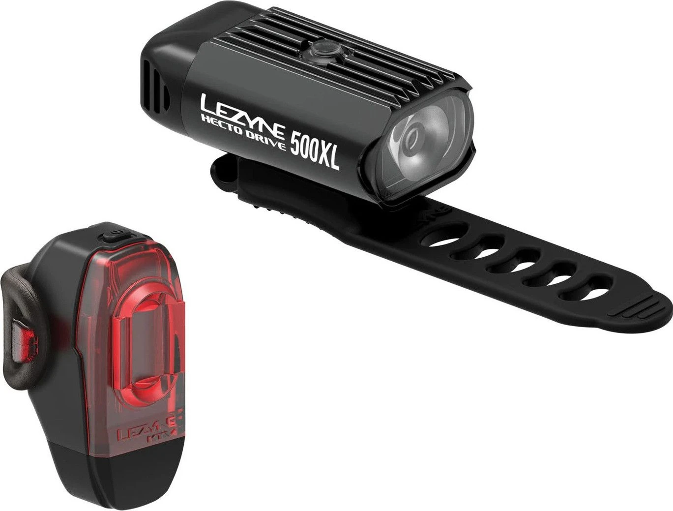 Lezyne Hecto Drive 500XL / KTV Pair Light Set Black 1 Lezyne Hecto Drive 500XL / KTV Pair Light Set Black