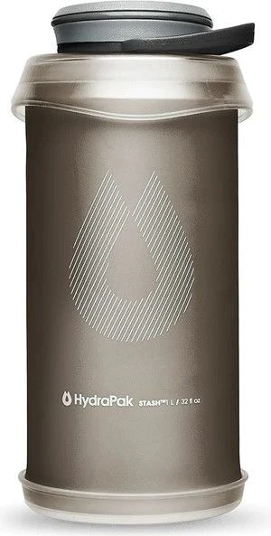Hydrapak Stash 1L Water Bottle Grey 1 Hydrapak Stash 1L Water Bottle Grey