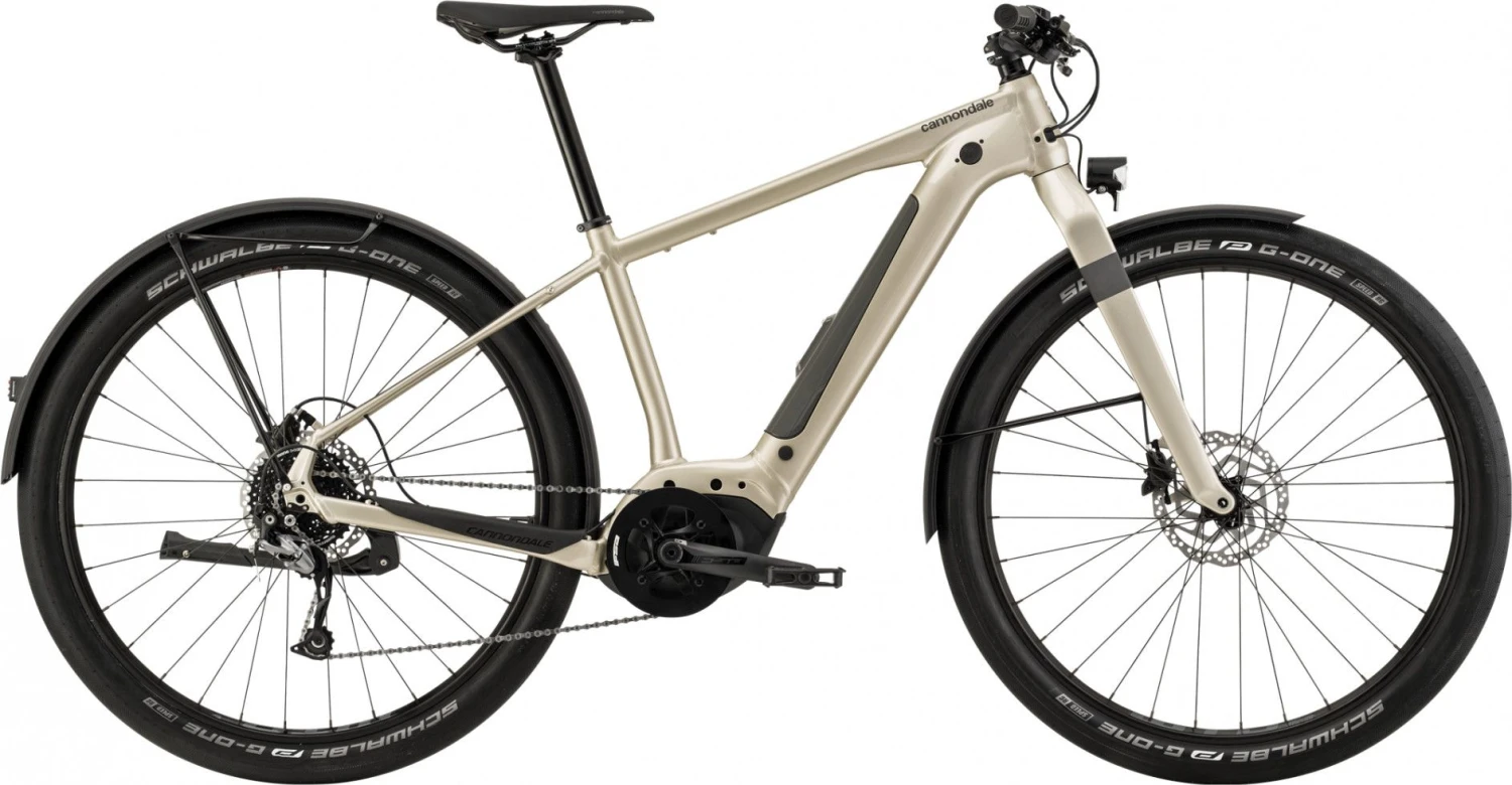 Cannondale Canvas Neo 2 Electric City Bike Shimano Alivio / Altus 9V 500 Wh 29 '' Beige Champagne 1 Cannondale Canvas Neo 2 Electric City Bike Shimano Alivio / Altus 9V 500 Wh 29 '' Beige Champagne