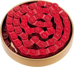 Gusset Half Link Chain Mounting 1/8 RED Single Speed