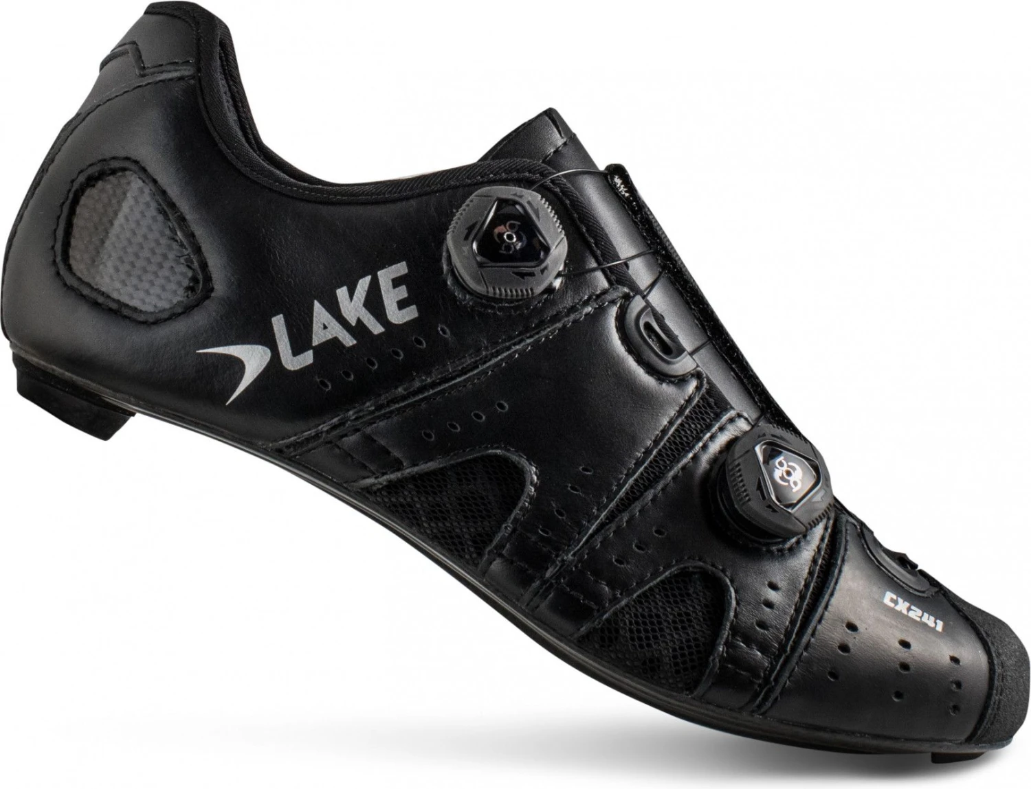 Lake CX241-X Road Shoes Black / Silver Large Version 1 Lake CX241-X Road Shoes Black / Silver Large Version