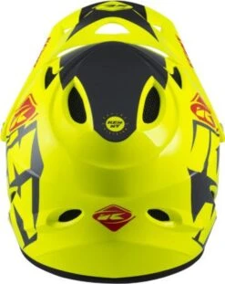 Full Face Helmet Kenny Down Hill Graphic Neon Yellow / Silver -Component Bike Gear 16334356193651249b9a3.78529016