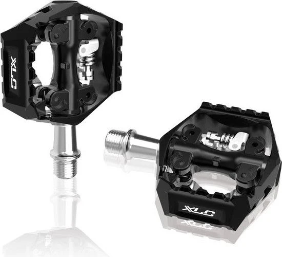Pair Of XLC PD-S14 Semi-Automatic MTB Pedals Black 1 Pair Of XLC PD-S14 Semi-Automatic MTB Pedals Black