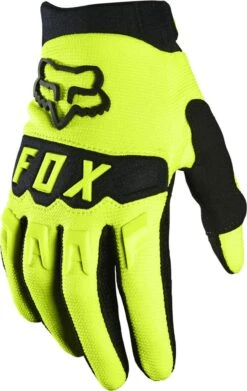Pair Of Kids Fox Dirtpaw Long Gloves Black / White -Component Bike Gear 17542575f43d08572c9b6.43501614