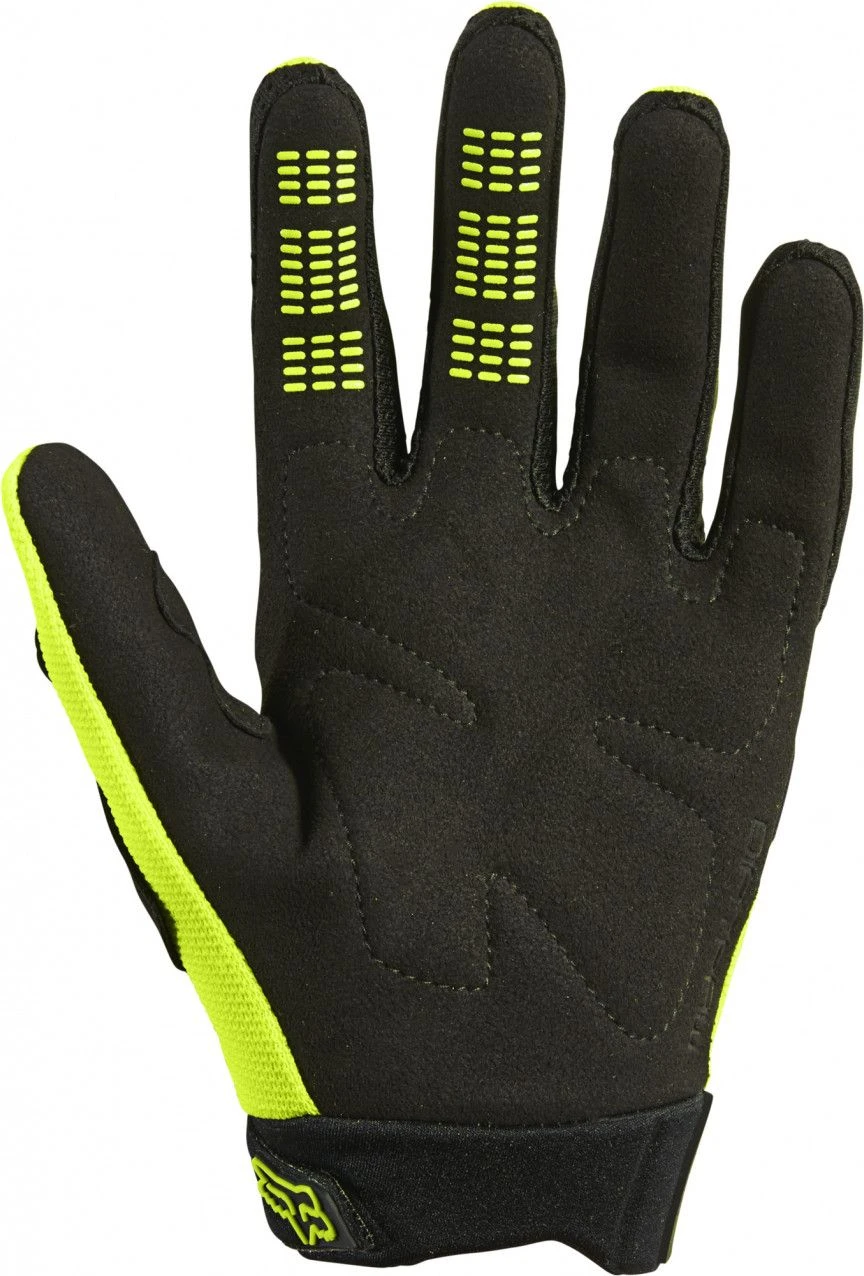 Pair Of Kids Fox Dirtpaw Gloves Neon Yellow 2 Pair Of Kids Fox Dirtpaw Gloves Neon Yellow - Image 2