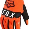 Pair Of Kids Long Gloves Fox Dirtpaw Orange