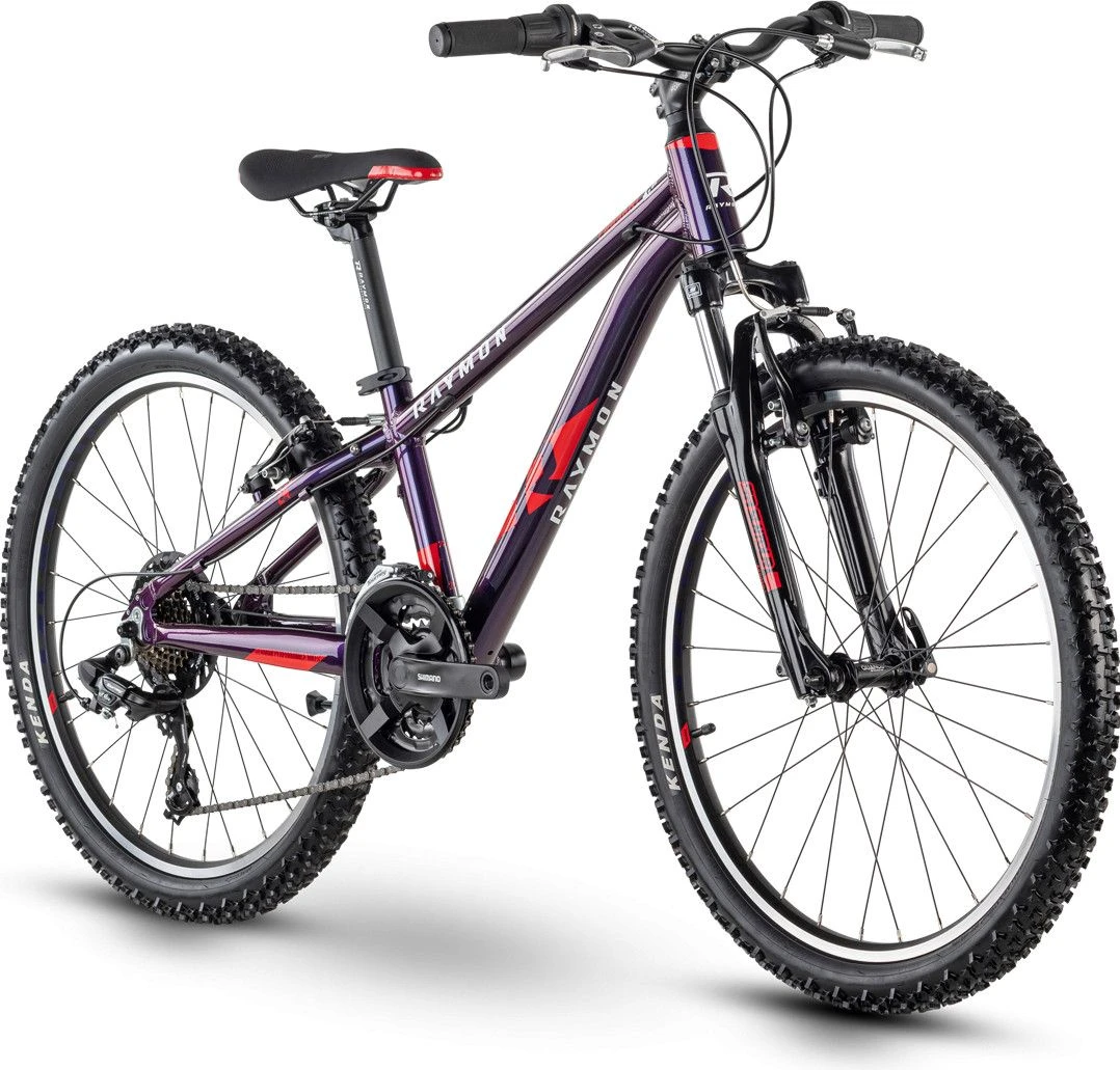 R Raymon FourRay 1.0 Semi-Rigid Kid's MTB Shimano Tourney 7S 24'' Purple 2021 8 - 12 Years 2 R Raymon FourRay 1.0 Semi-Rigid Kid's MTB Shimano Tourney 7S 24'' Purple 2021 8 - 12 Years - Image 2