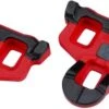 Pair Of BBB PowerClip 3 ° Red Cleats