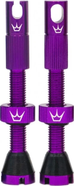 Peaty's X Chris King MK2 60mm Tubeless Valves Purple