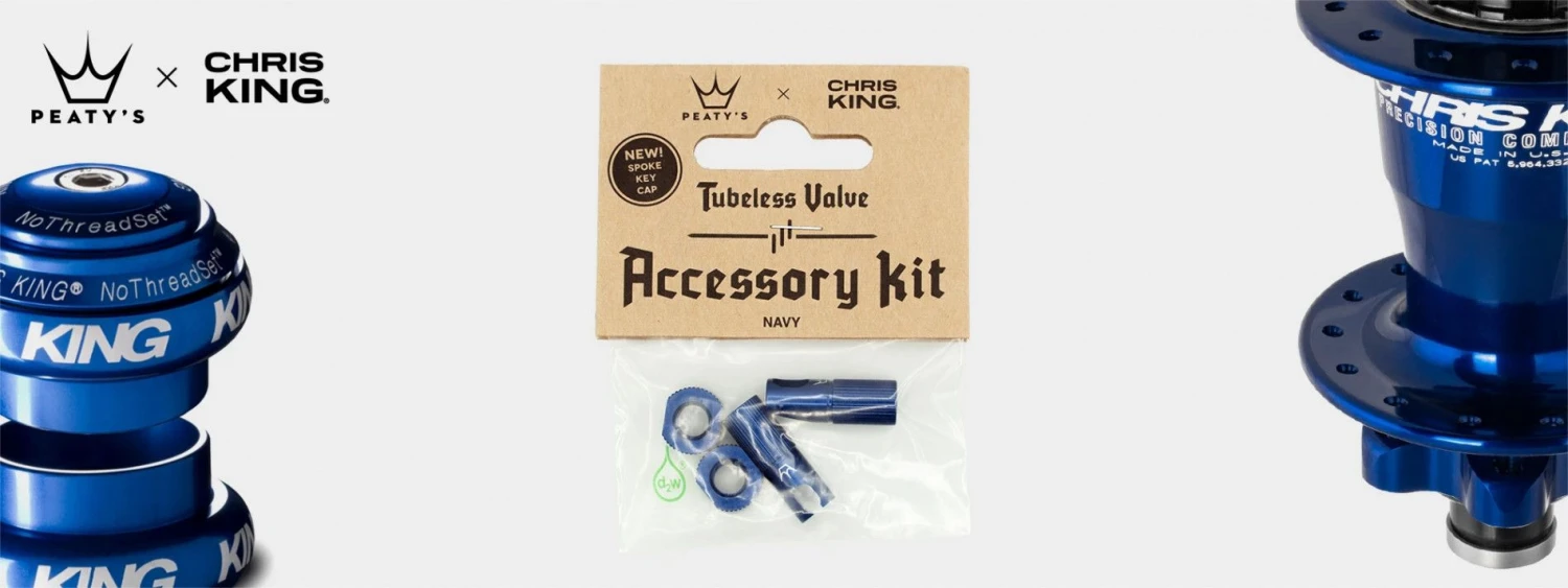 Peaty's X Chris King (MK2) Navy Tubeless Valve Accessories 2 Peaty's X Chris King (MK2) Navy Tubeless Valve Accessories - Image 2