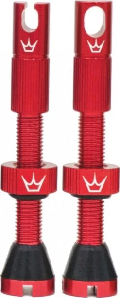 Peaty's X Chris King MK2 Tubeless Valves 42mm Red