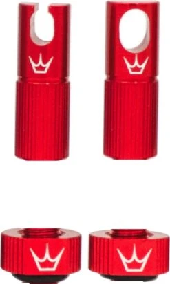 Peaty's X Chris King (MK2) Tubeless Valve Accessories Red