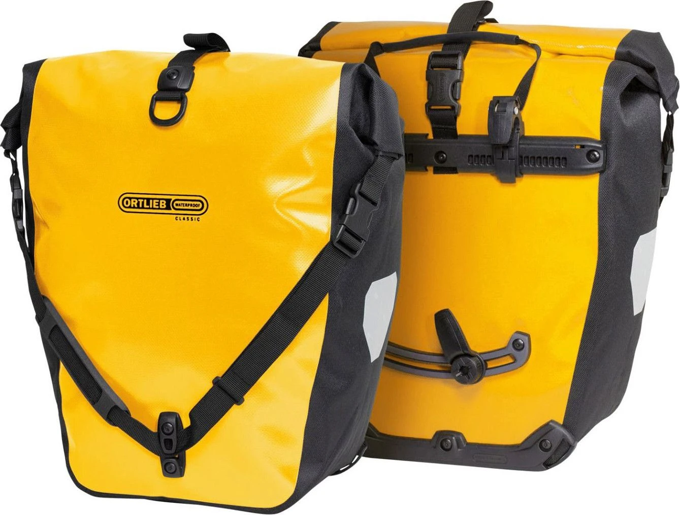 Ortlieb Back-Roller Classic Quick-Lock2.1 Pair Of Bike Bags 40L Sun Yellow Black 1 Ortlieb Back-Roller Classic Quick-Lock2.1 Pair Of Bike Bags 40L Sun Yellow Black