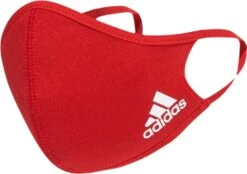 ADIDAS PERFORMANCE Adidas Face Covers Pack Of 3 Masks Red M / L