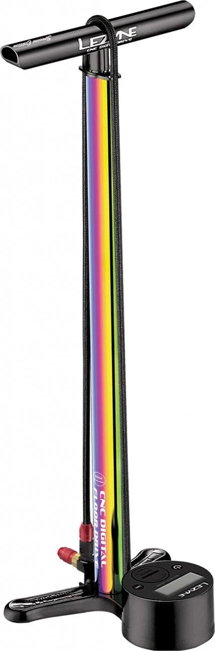 Lezyne CNC Digital Drive Floor Pump Neo Metallic 1 Lezyne CNC Digital Drive Floor Pump Neo Metallic
