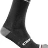 Pair Of Castelli Rosso Corsa Pro 15 Socks Black