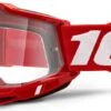 100% ACCURI 2 Mask | Red | Clear Glasses