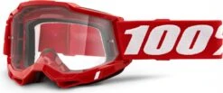 100% ACCURI 2 Mask | Red | Clear Glasses