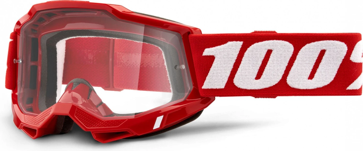 100% ACCURI 2 Mask | Red | Clear Glasses 1 100% ACCURI 2 Mask | Red | Clear Glasses