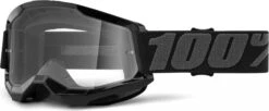 100% STRATA 2 Mask | Black | Clear Glasses
