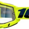 100% ACCURI 2 Enduro MTB Mask | Yellow | Clear Glasses