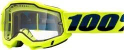 100% ACCURI 2 Enduro MTB Mask | Yellow | Clear Glasses
