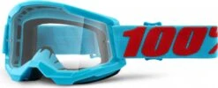 100% STRATA 2 Mask | Summit Red Blue | Clear Glasses