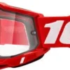 100% ACCURI 2 Enduro MTB Mask | Red | Clear Glasses