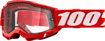 100% ACCURI 2 Enduro MTB Mask | Red | Clear Glasses 1 100% ACCURI 2 Enduro MTB Mask | Red | Clear Glasses