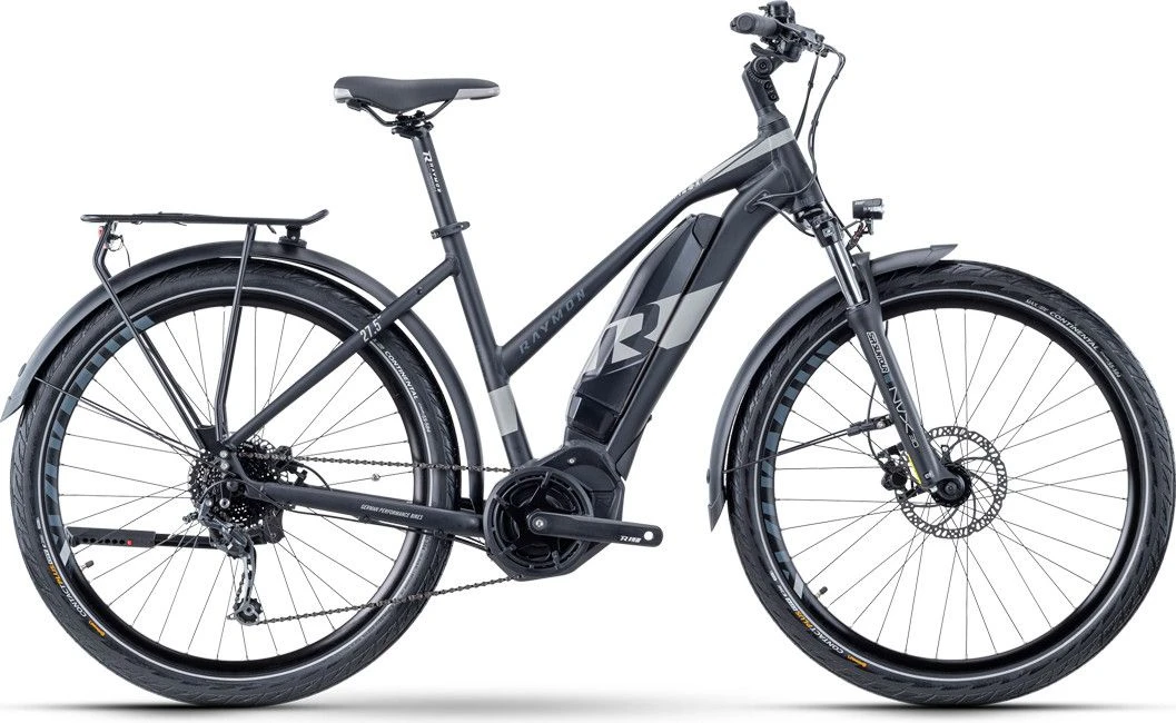 R Raymon TourRay E 3.0 Lady Electric Trekking Bike Shimano Altus/Deore 9S 500 Wh 27.5'' Black Grey Matt 2021 1 R Raymon TourRay E 3.0 Lady Electric Trekking Bike Shimano Altus/Deore 9S 500 Wh 27.5'' Black Grey Matt 2021
