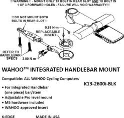 K-Edge Wahoo Integrated Handlebar System Mount Black 7 K-Edge Wahoo Integrated Handlebar System Mount Black -Component Bike Gear 191470160efe840394e26.60714400
