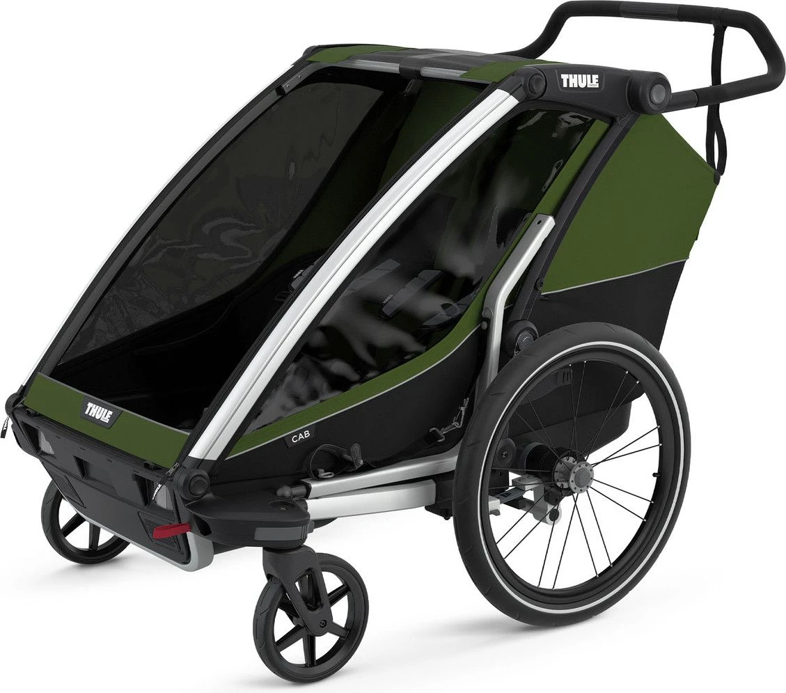 Thule Chariot Cab 2 Childrens Trailer Cypress Green 3 Thule Chariot Cab 2 Childrens Trailer Cypress Green - Image 3