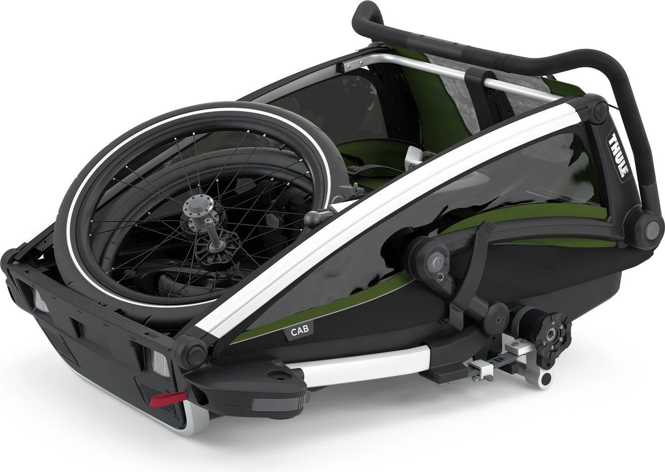 Thule Chariot Cab 2 Childrens Trailer Cypress Green 5 Thule Chariot Cab 2 Childrens Trailer Cypress Green - Image 5