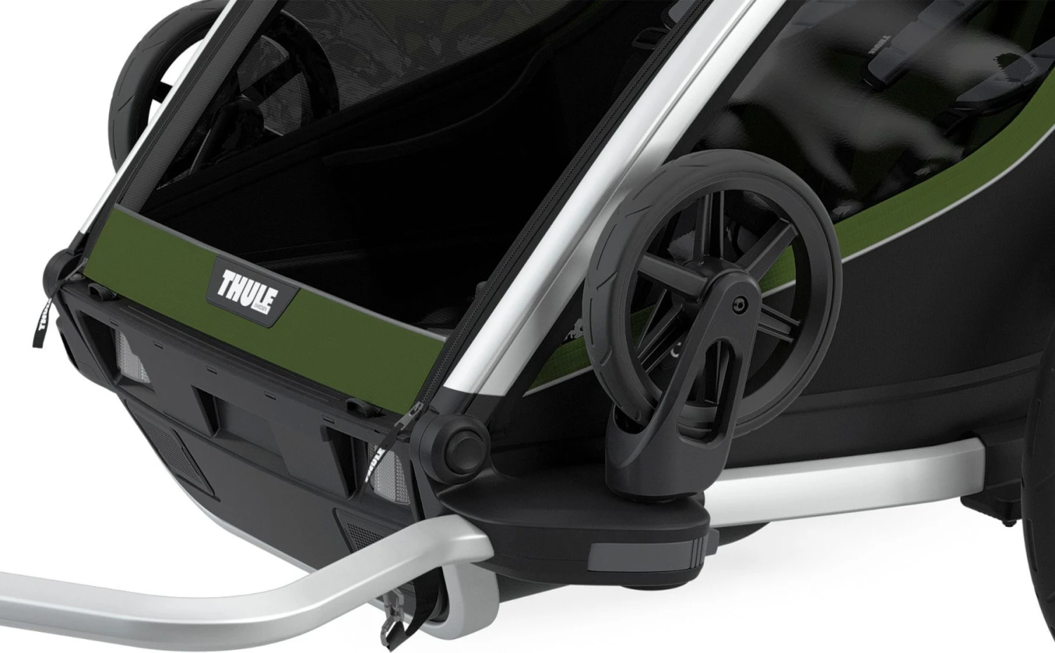 Thule Chariot Cab 2 Childrens Trailer Cypress Green 8 Thule Chariot Cab 2 Childrens Trailer Cypress Green - Image 8