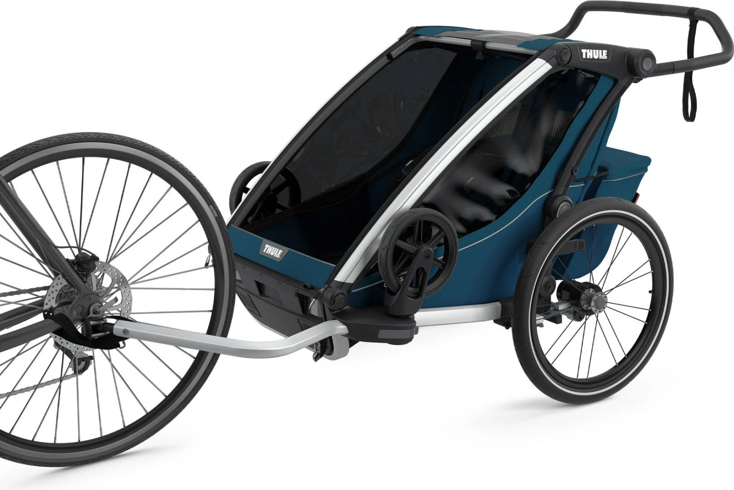 Thule Chariot Cross 2 Majolica Blue Child Trailer 2 Thule Chariot Cross 2 Majolica Blue Child Trailer - Image 2